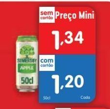 Minipreço Sidra somersby promoção