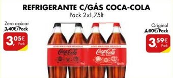 Pingo Doce Refrigerante c/ Gás Coca Cola 2x1.7lt Original promoção