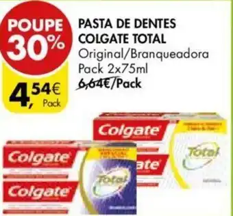 Pingo Doce Pasta de Dentes Colgate Total 2x75ml promoção