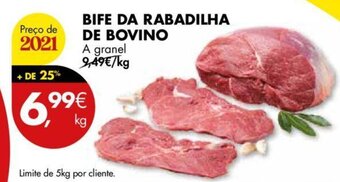 Pingo Doce Bife da Rabadilha de Bovino 1kg promoção