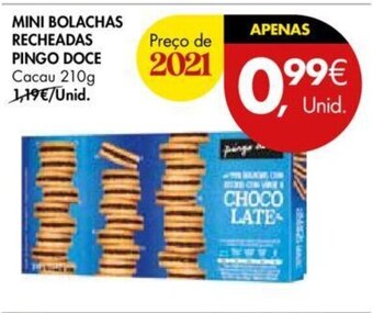 Pingo Doce Mini Bolachas Recheadas Pingo Doce 210g promoção