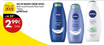 Pingo Doce Gel de banho Creme Nivea 750ml promoção