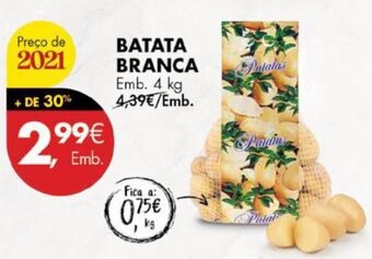Pingo Doce Batata Branca 4kg promoção