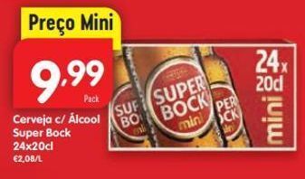 Minipreço Cerveja super bock promoção