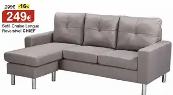 Chaise longue com apoio para braços