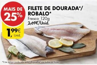 Pingo Doce Filete de Dourada/ Robalo 120g promoção