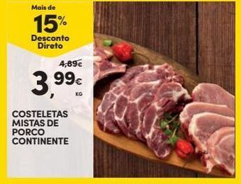 Continente Bom dia Carne suína promoção
