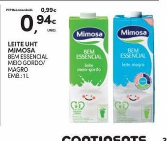 Continente Bom dia Leite mimosa promoção