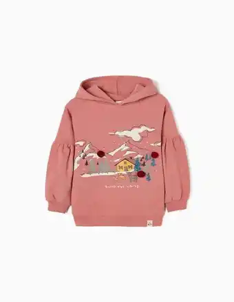 Zippy Sweat de algodão cardada para menina 'alpes suíços', rosa promoção