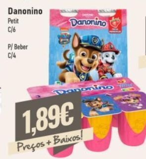 Belita Iogurte danonino promoção
