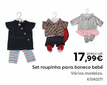 Toys R Us Love bebe - set roupinha para boneco bebé (vários modelos) promoção