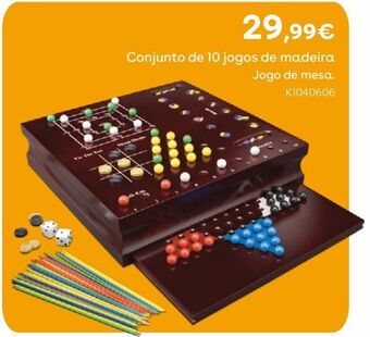 Toys R Us Conjunto de 10 jogos de madeira - jogo de mesa promoção
