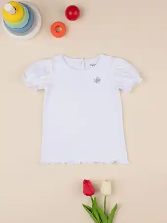 Prénatal Camisola de manga curta branca elegante para raparigas - prénatal promoção