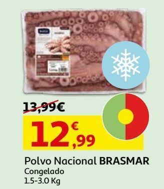 Auchan Polvo nacional brasmar congelado 1.5-3.0 kg promoção