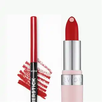 Avon Conjunto hydramatic + glimmerstick - ruby shock & flame promoção