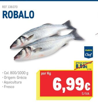 Makro Robalo promoção