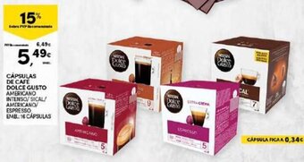 Continente Cápsulas de Café Dolce Gusto promoção