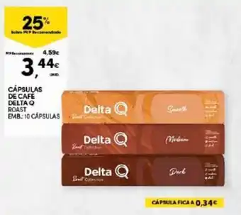 Continente Cápsulas de Café Delta Q 10 cápsulas promoção