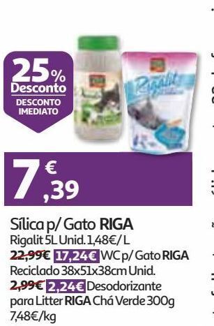 Auchan Sílica p/ gato riga promoção