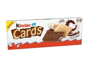 Bolacha kinder cards 128 g