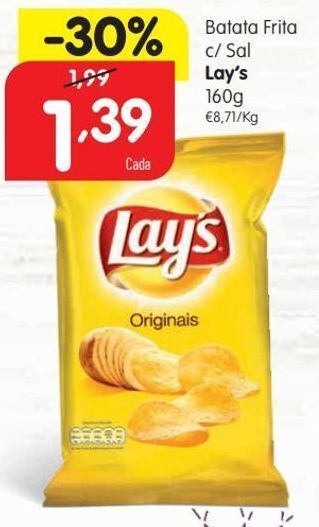 Minipreço Salgadinhos lay's promoção