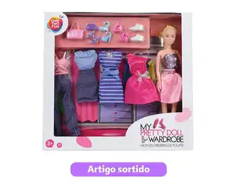 Auchan Boneca one two fun c/4 outfits promoção