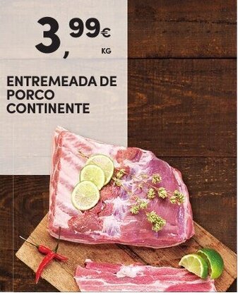 Continente Entremeada de Porco Continente promoção