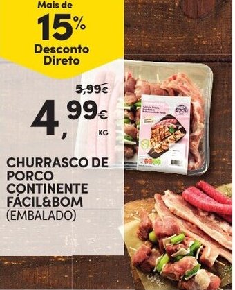 Continente Churrasco de Porco Continente Fácil & Bom promoção