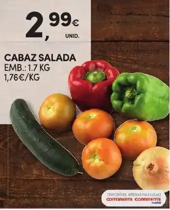 Continente Cabaz Salada 1.7kg promoção