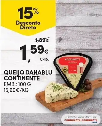 Queijo Danablu Continente 100g