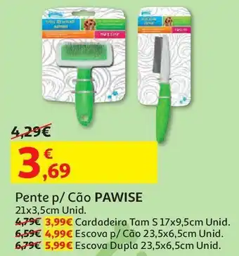 Auchan Escova para cão pawise promoção