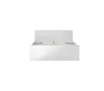 Cama naia madeira 140x190 branca