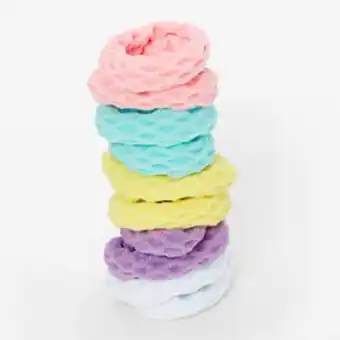 Claire's Claire's club pastel honeycomb hair ties - 10 pack promoção