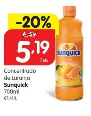 Minipreço Suco concentrado sunquick promoção