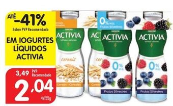 Minipreço Iogurte activia promoção