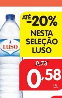 Minipreço Água luso promoção