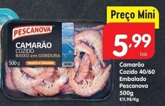 Minipreço Camarão cozido pescanova promoção