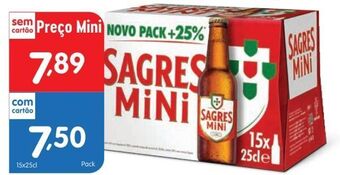 Minipreço Cerveja sagres mini promoção