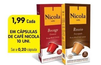 Minipreço Cápsulas de café nicola promoção