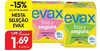 Minipreço Absorvente evax promoção