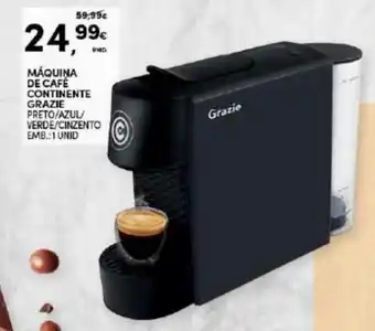 Continente Máquina de Café Continente Grazie promoção