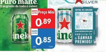Minipreço Lata de cerveja heineken promoção