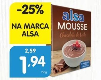 Minipreço Mousse de chocolate alsa promoção