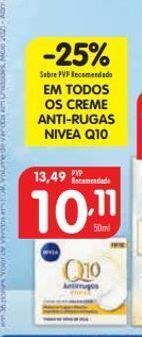 Minipreço Creme anti rugas nivea promoção
