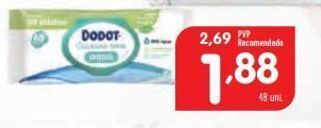 Minipreço Toalhas umedecidas dodot promoção