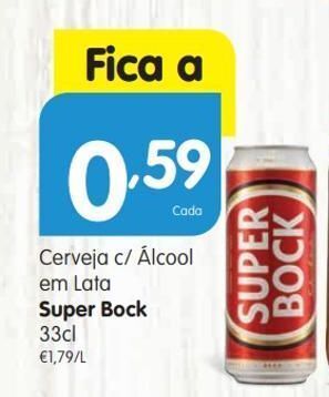 Minipreço Lata de cerveja super bock promoção