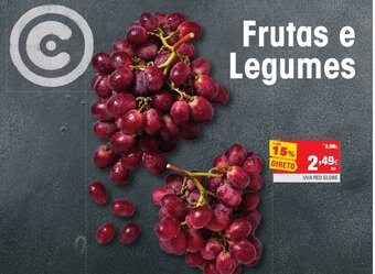 Continente Uva Red Globe promoção