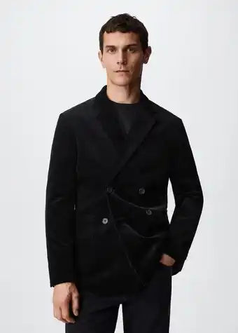 Blazer assertoado de bombazina