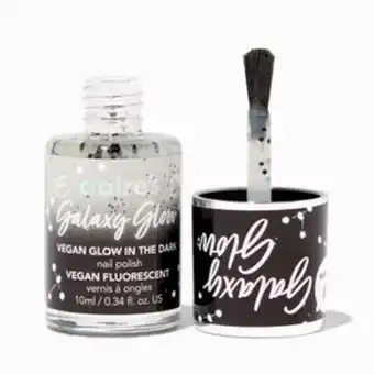 Claire's Galaxy glow vegan glow in the dark nail polish - glow it up promoção