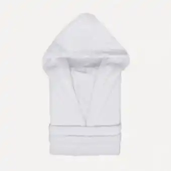 Roupão de banho com capuz branco 450gr unisex